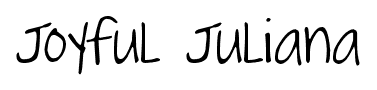 Joyful Juliana font